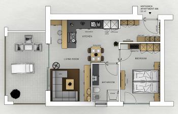 New: Type 14 - One Bedroom Suite with patio