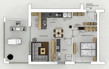 Nuovo: Tipo 14 – One Bedroom Suite con terrazza