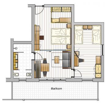 Typ 11 -  Family Suite mit Balkon - Residence